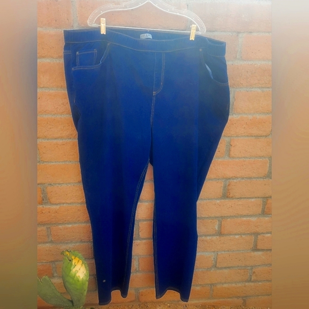 Plus Size NWOT Knit Jeans 4XWT Pull On Comfort